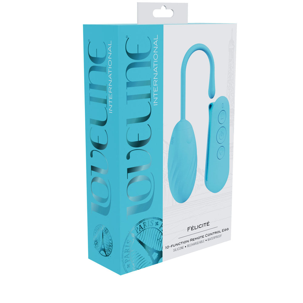 LOVELINE Felicite Blue USB Rechargeable Vibrating Egg with Wireless Remote